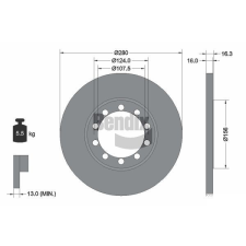 BENDIX Braking féktárcsa BENDIX Braking BDS1408 féktárcsa