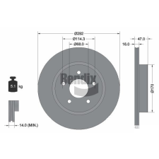 BENDIX Braking féktárcsa BENDIX Braking BDS1549 féktárcsa