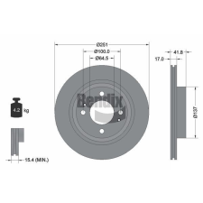 BENDIX Braking féktárcsa BENDIX Braking BDS1665 féktárcsa