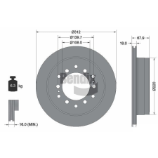 BENDIX Braking féktárcsa BENDIX Braking BDS1794 féktárcsa