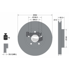 BENDIX Braking féktárcsa BENDIX Braking BDS2029HC autóalkatrész