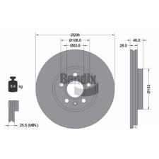 BENDIX Braking féktárcsa BENDIX Braking BDS2069HC féktárcsa