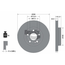 BENDIX Braking féktárcsa BENDIX Braking BDS2086HC féktárcsa