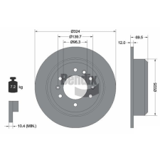 BENDIX Braking féktárcsa BENDIX Braking BDS2098 féktárcsa