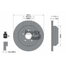 BENDIX Braking féktárcsa BENDIX Braking BDS2182 féktárcsa