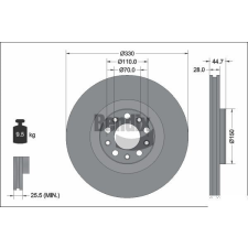 BENDIX Braking féktárcsa BENDIX Braking BDS2292HC féktárcsa