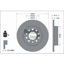 BENDIX Braking féktárcsa BENDIX Braking BDS2321 autóalkatrész