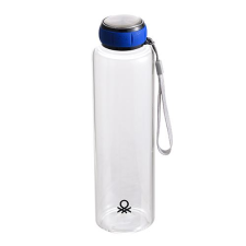 Benetton BE-0303 boroszilikát üveg palack kék kupakkal 550ml (BE-0303) kulacs, kulacstartó