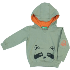 Benetton Fiú Kapucnis pulóver (Méret: 80)