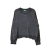 Benetton sötétszürke, bársony lány pulóver – 110 cm