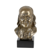 Benjamin Franklin - márvány mellszobor, egy híres személy szobrocskája, irodák, iskolák és szállodák dekorációja az Art-Dog-tól