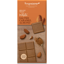  Benjamissimio bio vegán fehér csokoládé kókuszvirág nektár és mandula 70 g csokoládé és édesség