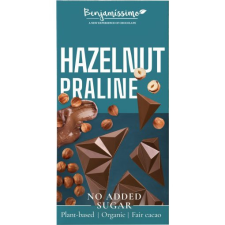 Benjamissimo BIO, vegán, hozzáadott cukormentes csokoládé mogyoró pralinéval 60 g csokoládé és édesség