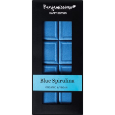 Benjamissimo Happy Edition - BIO, vegán fehér csokoládé kék spirulinával 60 g csokoládé és édesség