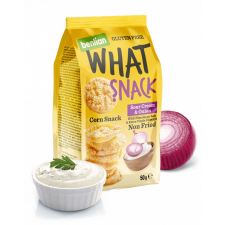 Benlian What Snack gluténmentes puff. kukorica tejszínes-hagymás 50 g előétel és snack