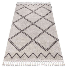 Berber Szőnyeg BERBER ASILA B5970 krém / barna Rojt shaggy 120x170 cm lakástextília