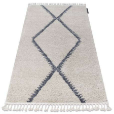 Berber Szőnyeg Berber meknes B5910 krém / szürke Rojt shaggy 80x150 cm lakástextília