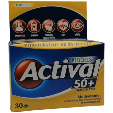 Béres Actival 50+ multivitamin filmtabletta 30db vitamin és táplálékkiegészítő