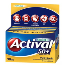  Béres Actival 50+ multivitamin filmtabletta 30x vitamin és táplálékkiegészítő