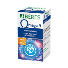 Béres Gyógyszergyár Zrt. Béres Omega-3 étrendkiegészítő lágyzselatin kapszula 100x vitamin és táplálékkiegészítő