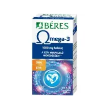Béres Gyógyszergyár Zrt. Béres Omega-3 lágyzselatin kapszula 100db reform élelmiszer