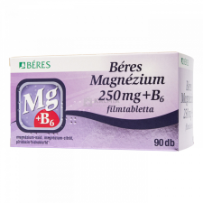 Béres Magnézium 250 mg + B6 filmtabletta 90 db vitamin és táplálékkiegészítő