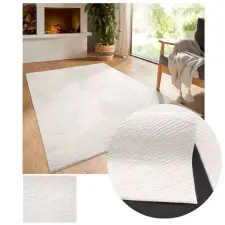  Bergamo Fay plüss puha tapintású szőnyeg krém 150x220cm bergamofaycream-150 lakástextília