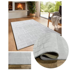  Bergamo plüss puha tapintású szőnyeg szürke 150x220cm bergamorandomgray-150 lakástextília