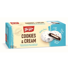 Bergen Cookies & Cream - Vanília krémmel töltött keksz 128g csokoládé és édesség