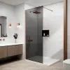  Bergen Walk-in .||. Rose Gold zuhanyfal, füstüveggel 120, 200cm, 6mm, NANO