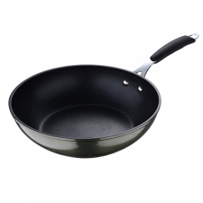 BERGNER BG-30194-GR 28cm Wok serpenyő - Fekete (BG-30194-GR_) edény