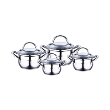  Bergner rozsdamentes acél edénykészlet, fedőkkel – 4 részes BG-6523 edény
