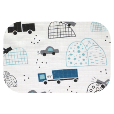 Bergon Színes mintás textil pelenka 70x80 cm-Autó a hegyekben mosható pelenka