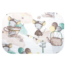 Bergon Színes mintás textil pelenka 70x80 cm-Egér a csészében mosható pelenka