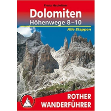 Bergverlag Rother Dolomiten Höhenwege 8 – 10 túrakalauz Bergverlag Rother német RO 3368 irodalom