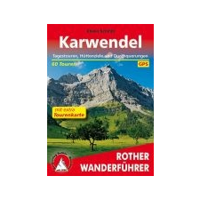 Bergverlag Rother Karwendel mit extra Tourenkarte túrakalauz Bergverlag Rother német RO 4484 irodalom