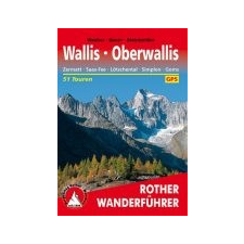 Bergverlag Rother Wallis I Oberwallis túrakalauz Bergverlag Rother német RO 4127 irodalom