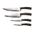 BERLINGER HAUS 4-részes rozsdamentes acél konyhai kés készlet BLACK