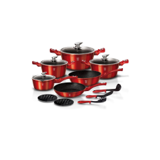 BERLINGER HAUS Berlinger Haus Metallic Line Burgundy 15 részes edénykészlet (BH-1226) edény