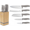 BERLINGER HAUS BerlingerHaus BH/2974 Taupe Collection 6 Részes Késkészlet - Bambusz Állvánnyal, Rozsdamentes Acél, Matt Taupe (BH-2974)