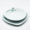 BERLINGER HAUS BH-10200 porcelán étkészlet, 18 db-os, zöld virágos