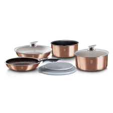 BERLINGER HAUS BH-6147 Metallic Line Rose Gold Edition 9 részes edénykészlet edény