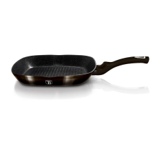 BERLINGER HAUS BH 6611 Fényes fekete 28 cm-es márványozott grillserpenyő edény