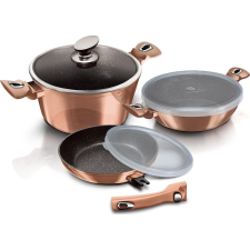 BERLINGER HAUS BH/7051 Edénykészlet levehető nyéllel - Rosegold (6 részes) (BH-7051) edény