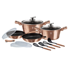 BERLINGER HAUS BH/7058 13 részes edénykészlet, Metallic Line Rose Gold Edition edény