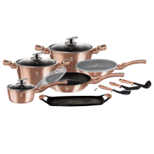 BERLINGER HAUS BH/7124 Metallic Line Rose Gold Edition Edénykészlet 14+2db edény