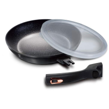 BERLINGER HAUS Black Rose Collection, levehető fogantyúval + fedővel, 24cm (BH-1951) edény