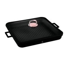 BERLINGER HAUS Black Rose TitánPro bevonatú Grill serpenyő fedővel, 34x34 cm (BH-7789) edény