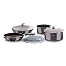 BERLINGER HAUS Carbon PRO Line, levehető fogantyúval, 9 darabos szett edény