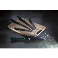  Berlinger Haus Emerald 6 db-os késkészlet vágódeszkával (BH-2551) kés és bárd